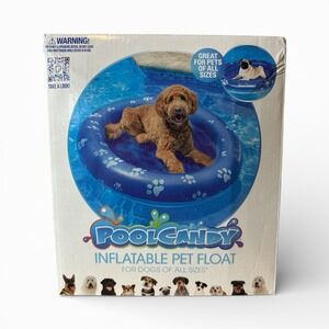 Inflatable Pet Float Poolcandy All Dog Sizes -53x35 Up to 100 lbs Heavy Duty NEW